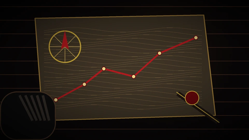 A tactical map, compass, and marked route representing preparation before action.
