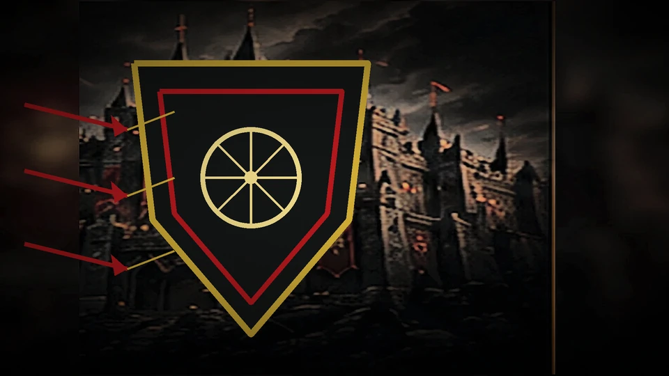 A gold-edged shield deflecting incoming risk before a fortified capital reserve.