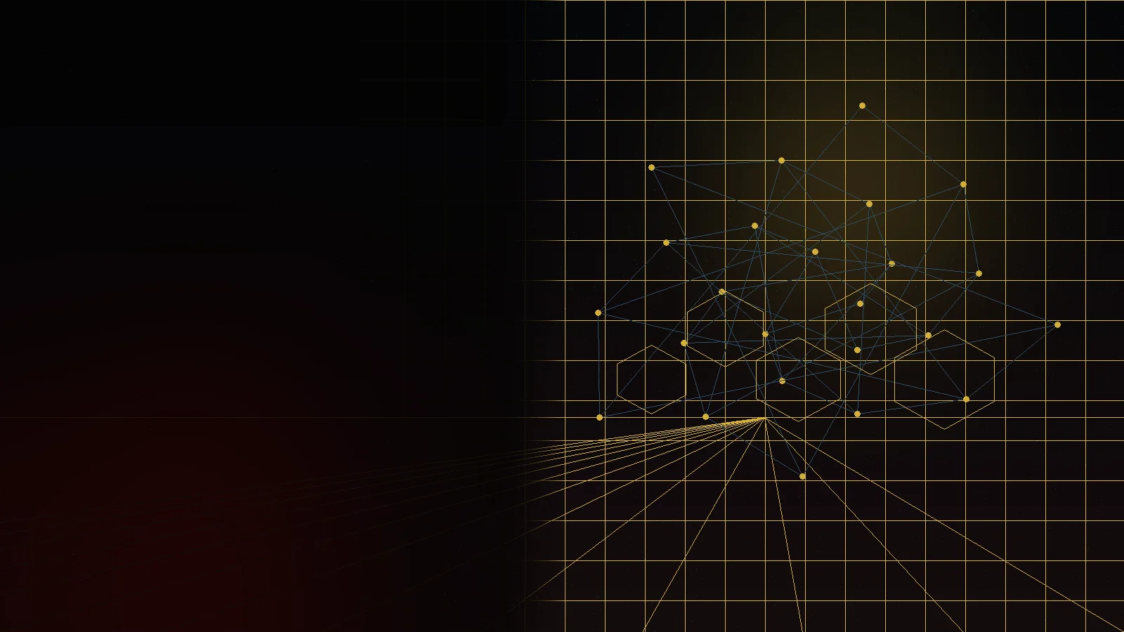 An encrypted distributed network representing cryptocurrency-market infrastructure.