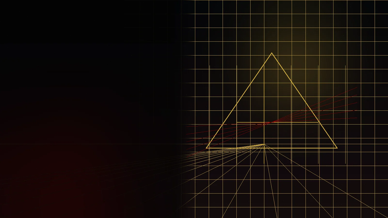 Gold derivatives geometry representing options planning, probability, and defined risk.